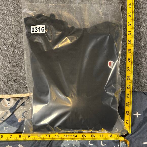 Champion Reverse Weave Hoodie Women's Small‎ Black Heavy Weight Pullover - Picture 8 of 8